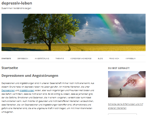 depressiv-leben.de: Zusammen Verständnis zeigen